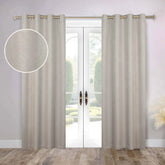 Nyan 100% Blackout Machine Washable Grommet Curtains, Set of 2 Panels